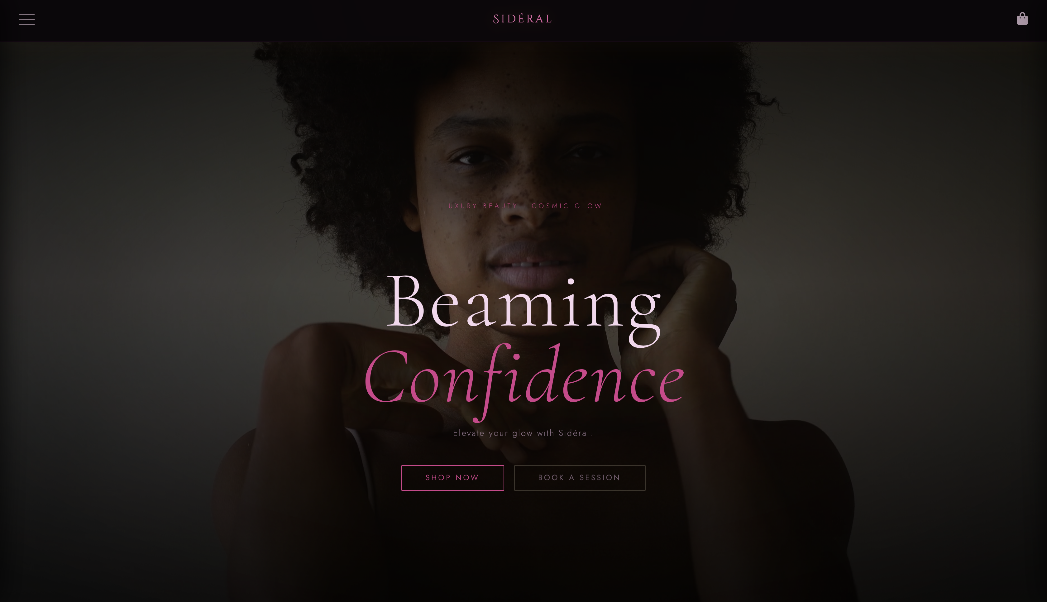Sidéral brand website